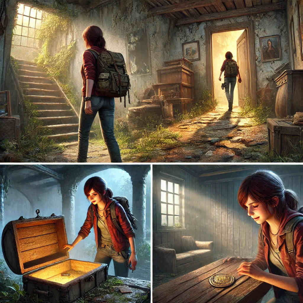 Cette histoire de l'aventure de l'amulette oubliée en allemand utilise des verbes séparables.