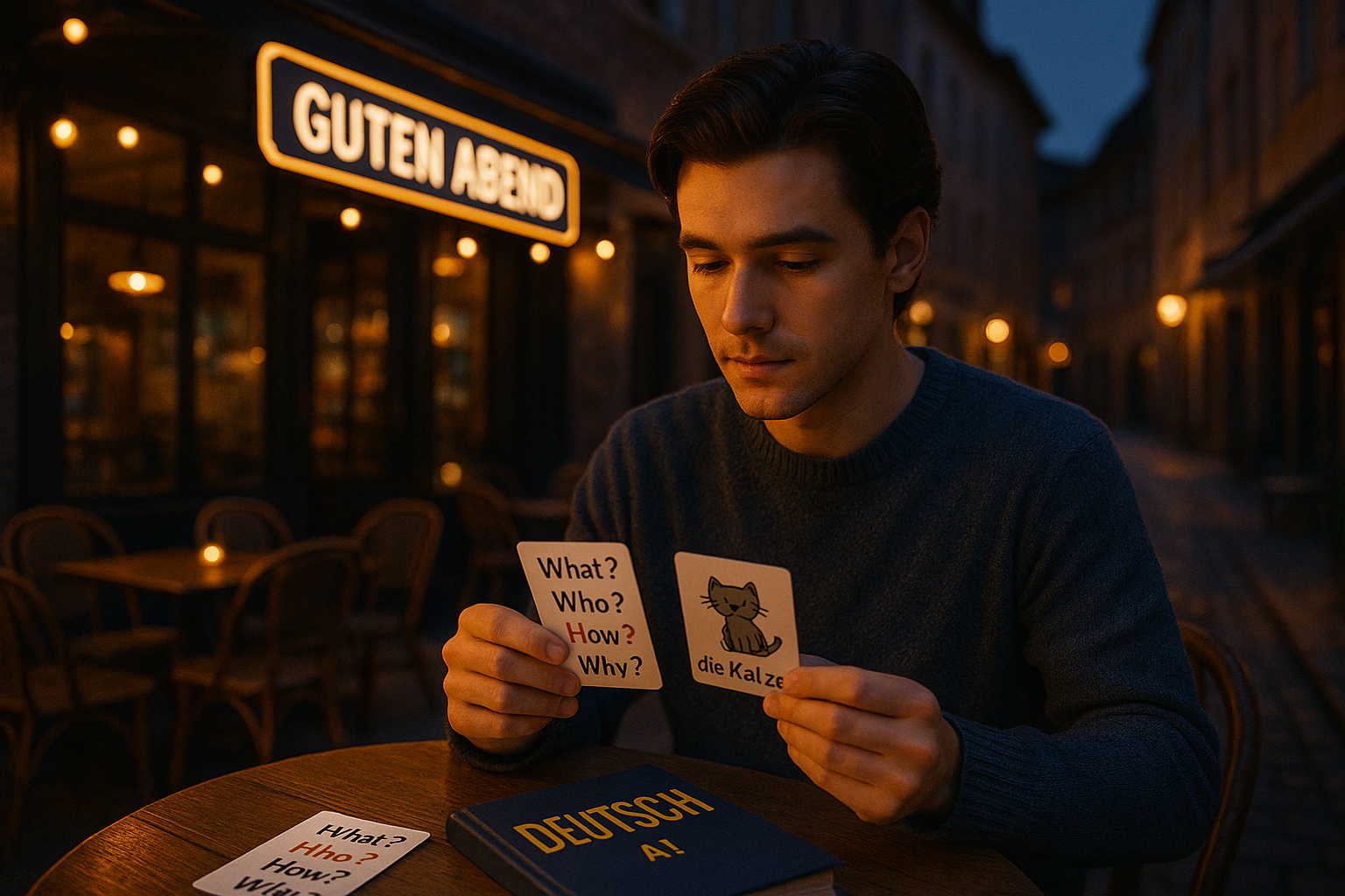 Deux moments simples de la journée en Allemagne : “Guten Tag” le jour, “Guten Abend” le soir.