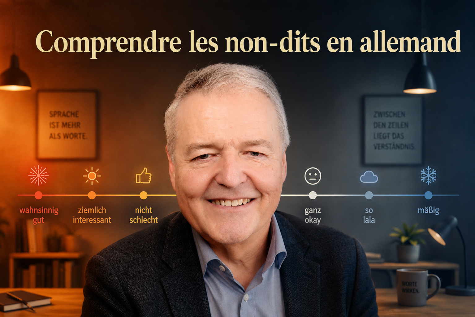 Comprendre les non-dits en allemand Comprendre les non-dits en allemand – pourquoi « nicht schlecht » est souvent un compliment et comment décoder ce que les Allemands pensent vraiment.