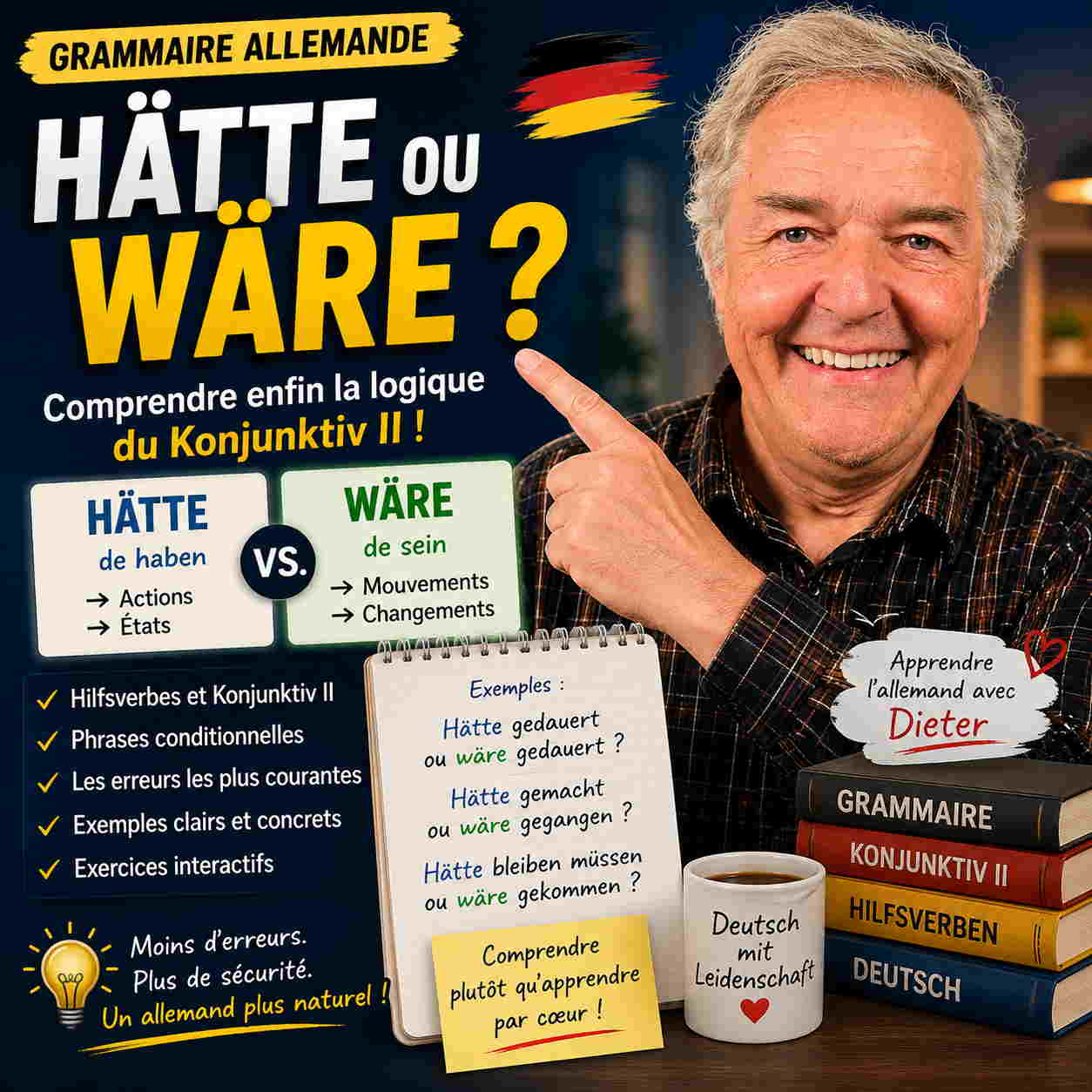 Hätte oder wäre? Die einfache Regel für den Konjunktiv II