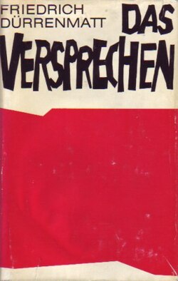 Couverture de la première édition de Das Versprechen de Friedrich Dürrenmatt, 1958 – La Promesse